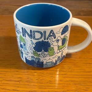 Starbucks India Blue and White Mug